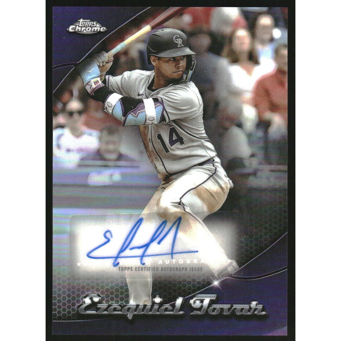 2025 Topps Chrome Update Chromography Autographs #CHRUET Ezequiel Tovar