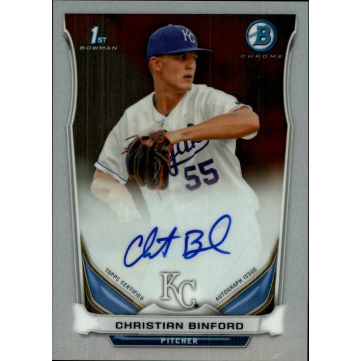 2014 Bowman Chrome Prospect Autographs #BCAPCB Christian Binford