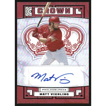 2022 Panini Capstone Crown Autographs #42 Matt Vierling