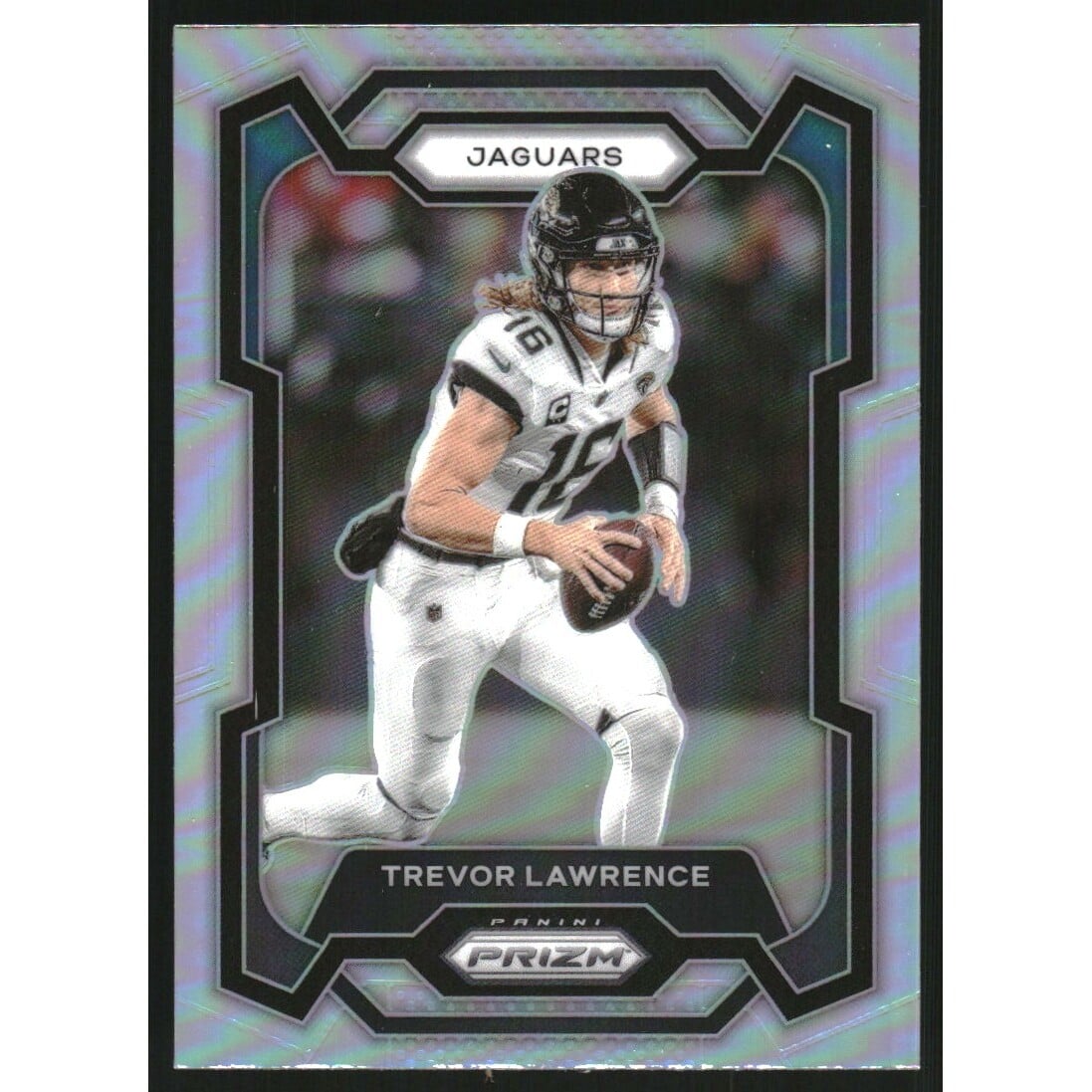 2023 Panini Prizm Prizms Silver #139 Trevor Lawrence. rookie card picture
