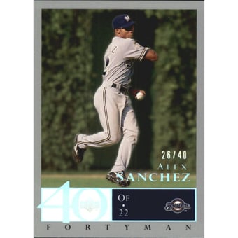 2003 Upper Deck 40-Man Rainbow #433 Alex Sanchez