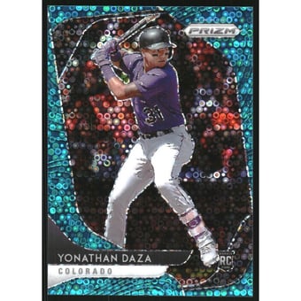 2020 Panini Prizm Prizms Teal Donut Circles #13 Yonathan Daza