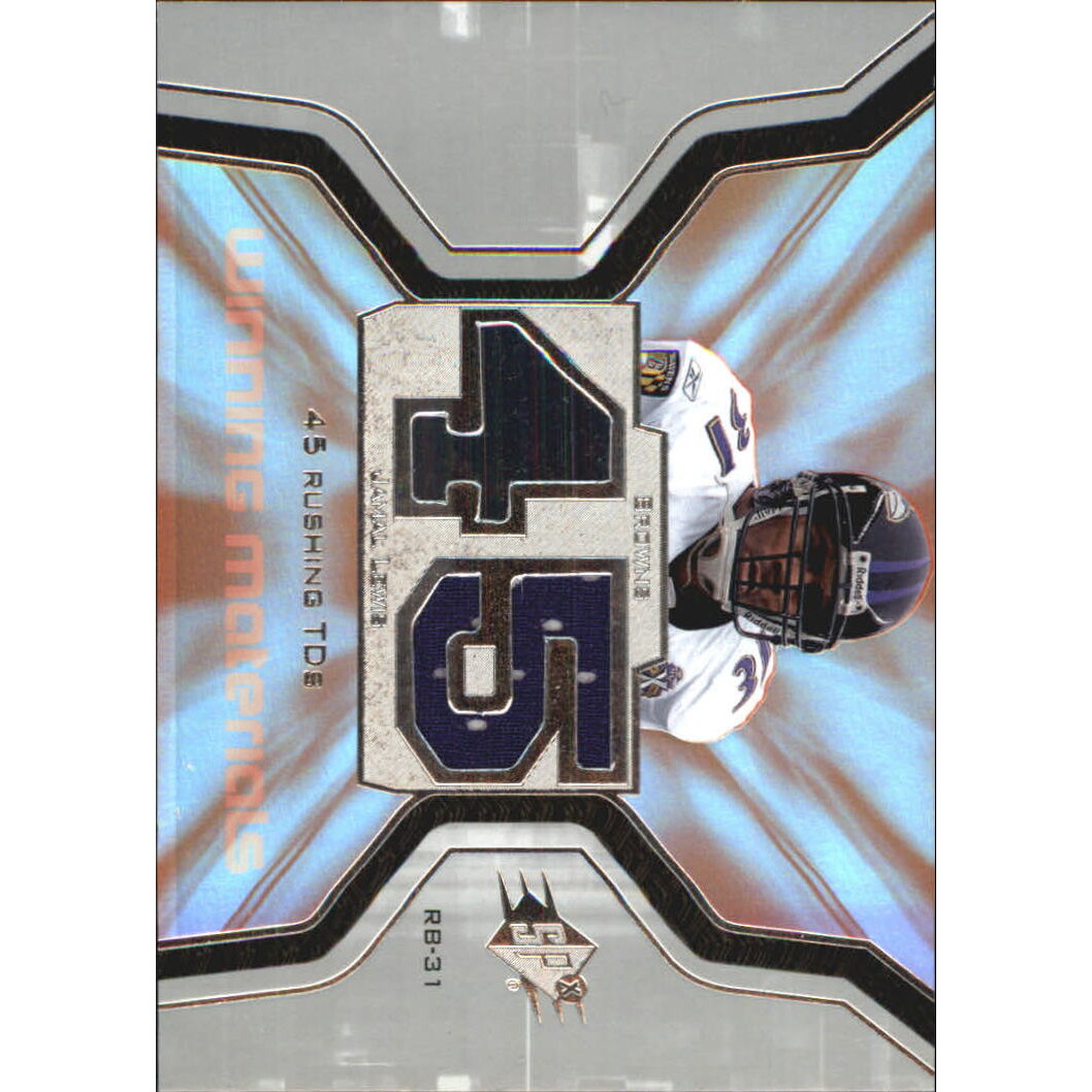 2007 SPx Winning Materials Stat #WMSJL Jamal Lewis