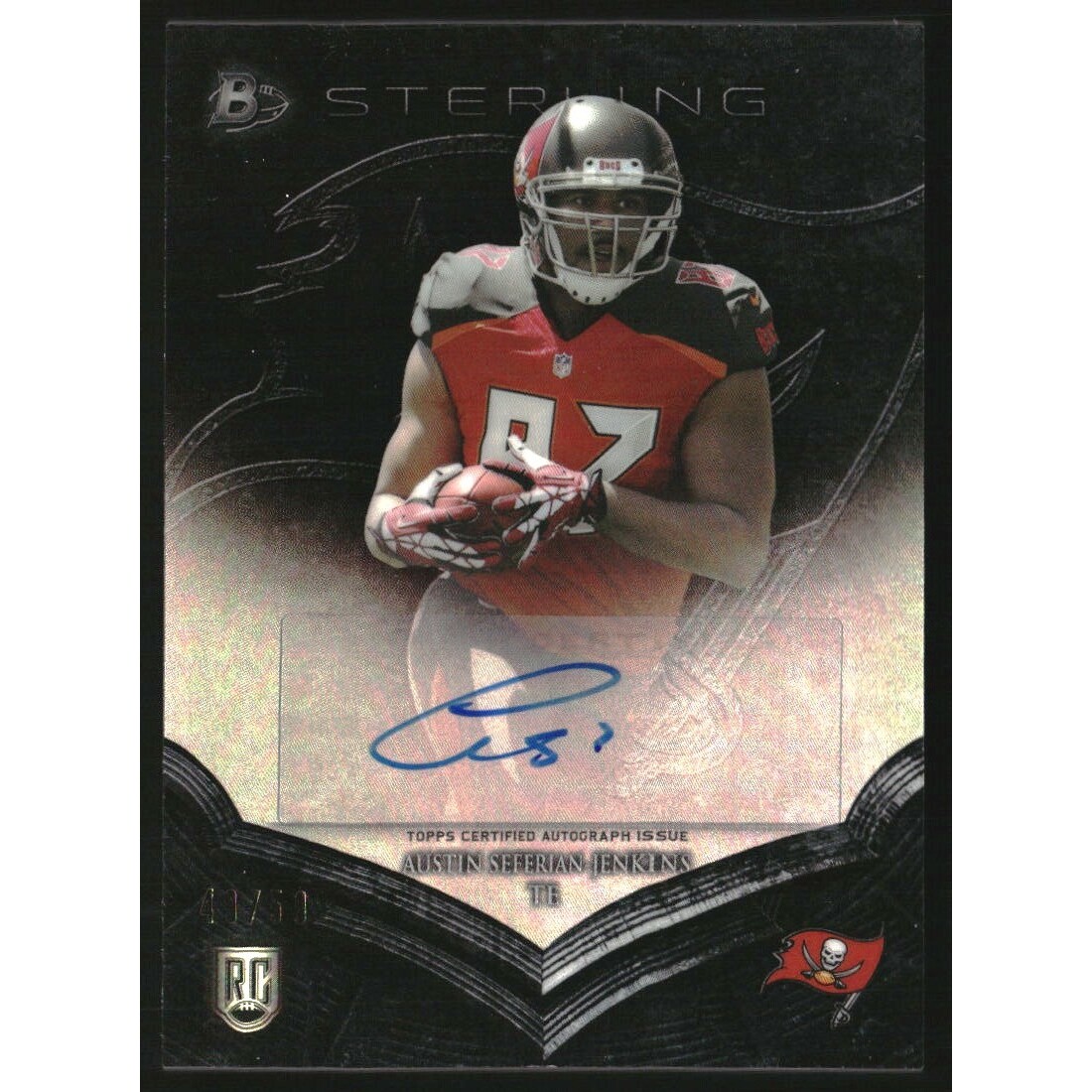 2014 Bowman Sterling Autographs Black Refractors #BSAASJ Austin Seferian-Jenkins