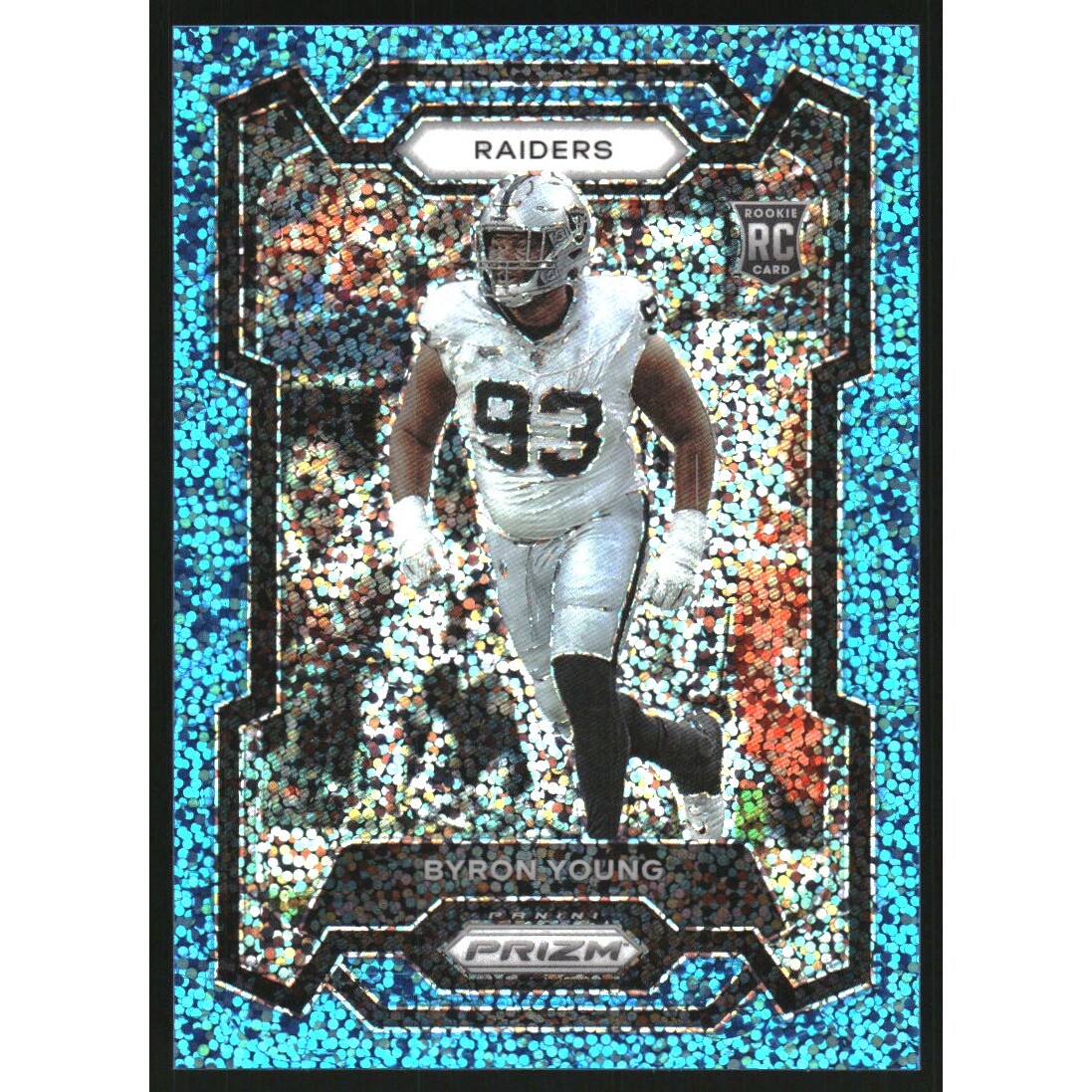 2023 Panini Prizm Prizms Blue Sparkle #355 Byron Young