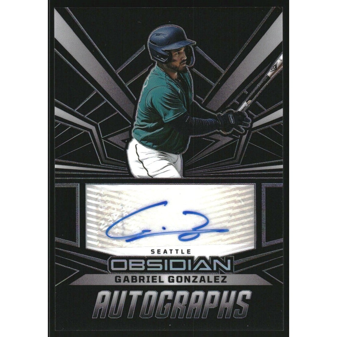 2023 Panini Chronicles Obsidian Autographs #31 Gabriel Gonzalez. rookie card picture