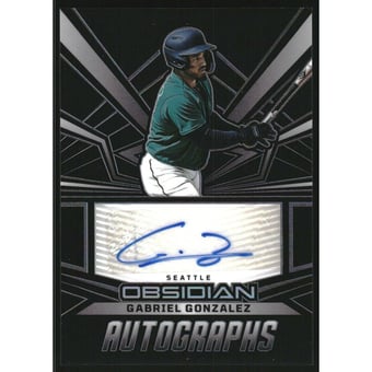 2023 Panini Chronicles Obsidian Autographs #31 Gabriel Gonzalez