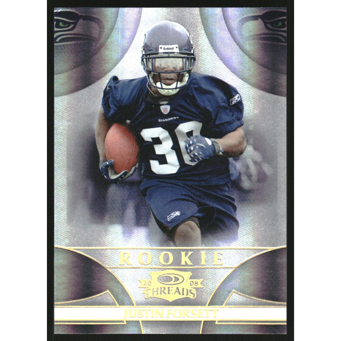 2008 Donruss Threads Gold Holofoil #198 Justin Forsett