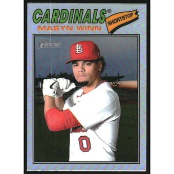 2026 Topps Heritage Chrome Refractors #358 Masyn Winn