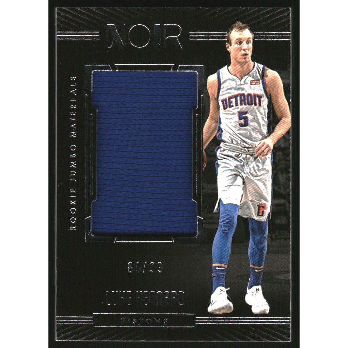 2017-18 Panini Noir Rookie Jumbo Materials #19 Luke Kennard