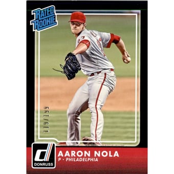 2016 Donruss Black Border #37 Aaron Nola RR