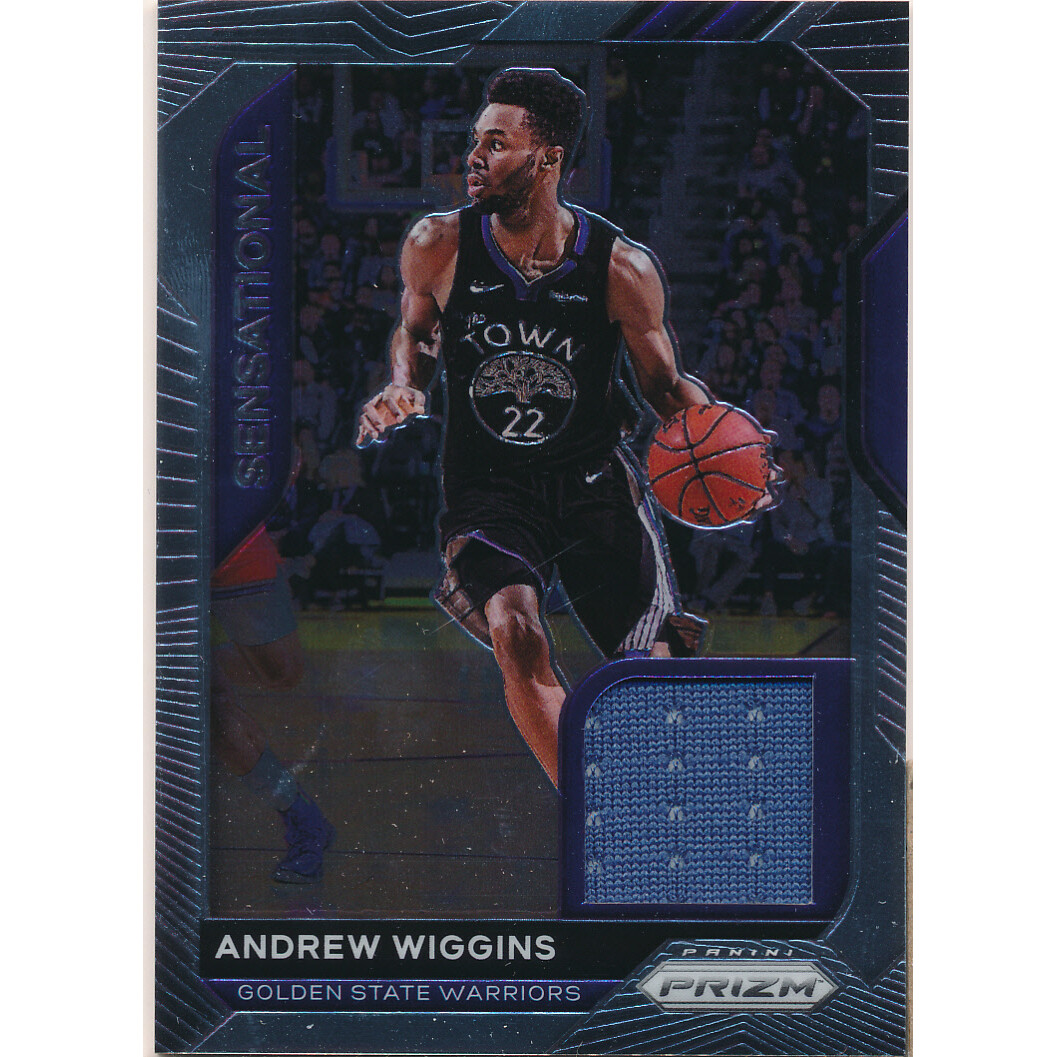 2020-21 Panini Prizm Sensational Swatches #43 Andrew Wiggins