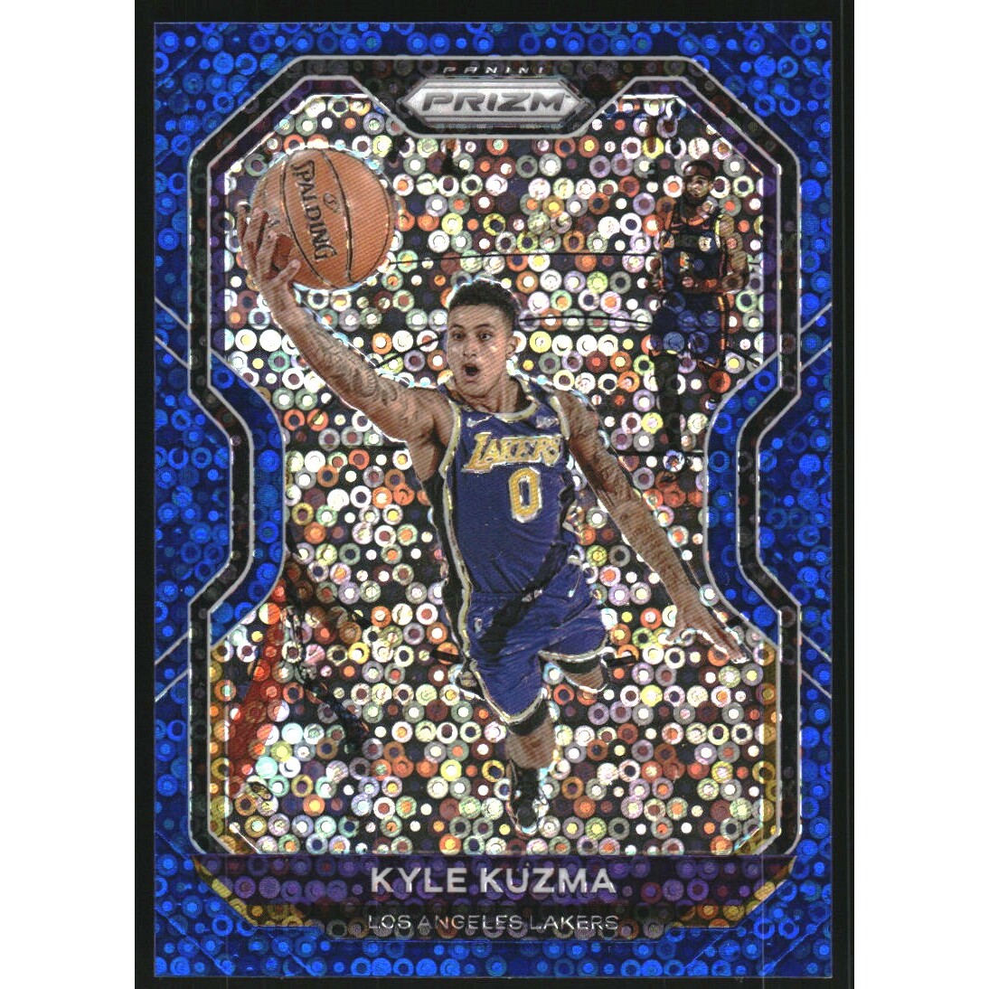 2020-21 Panini Prizm Prizms Fast Break Blue #244 Kyle Kuzma