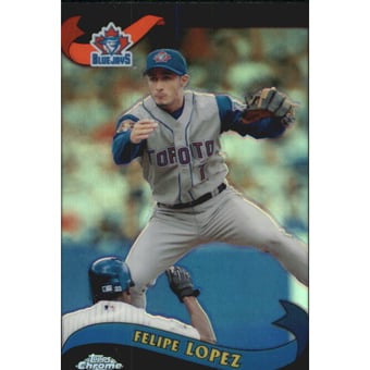 2002 Topps Chrome Black Refractors #421 Felipe Lopez