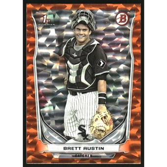 2014 Bowman Draft Orange Ice #DP104 Brett Austin