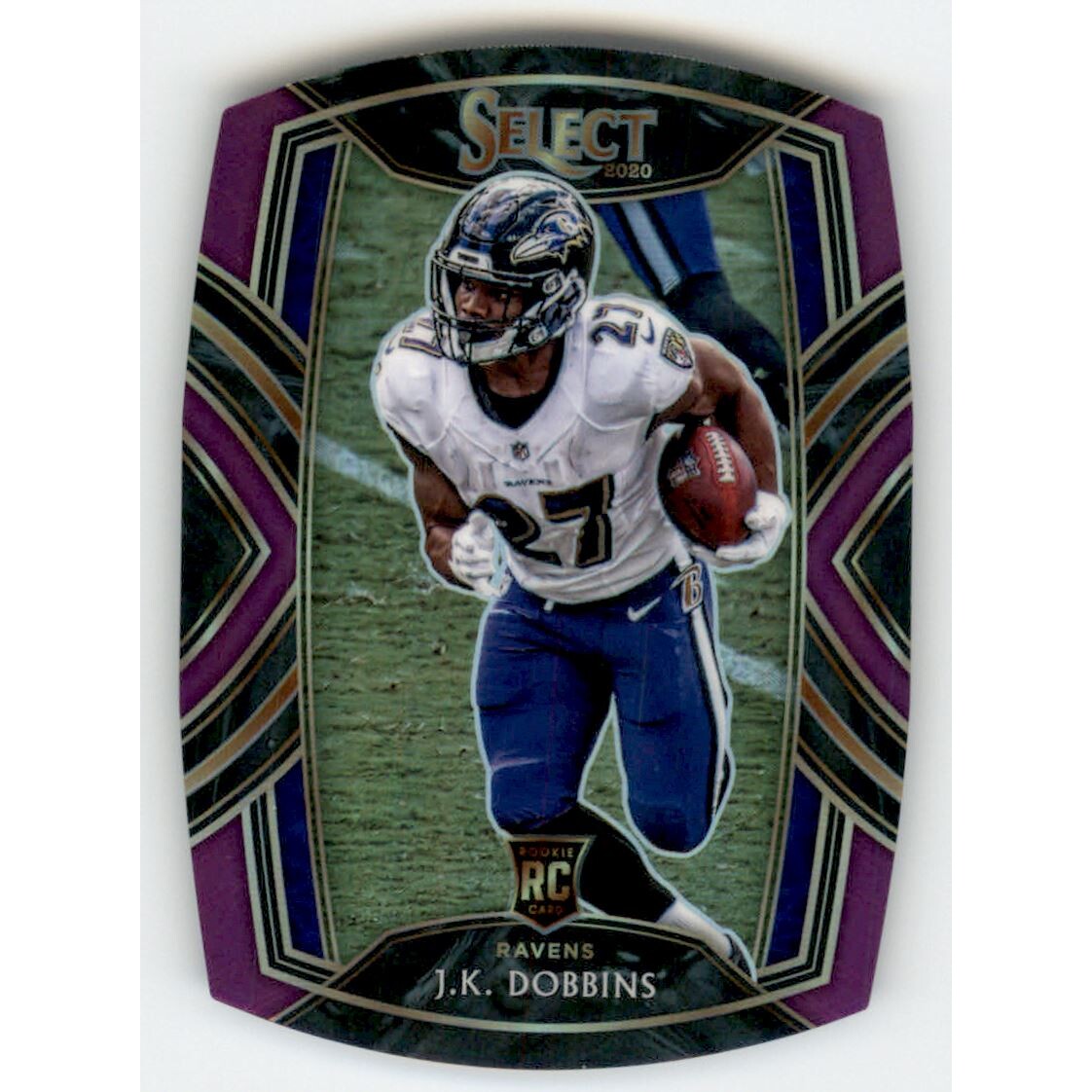2020 Select Prizm Purple Die Cut #252 J.K. Dobbins