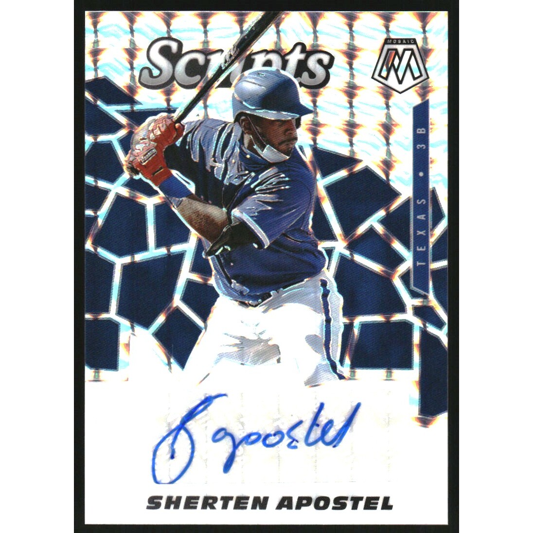 2021 Panini Mosaic Scripts #57 Sherten Apostel