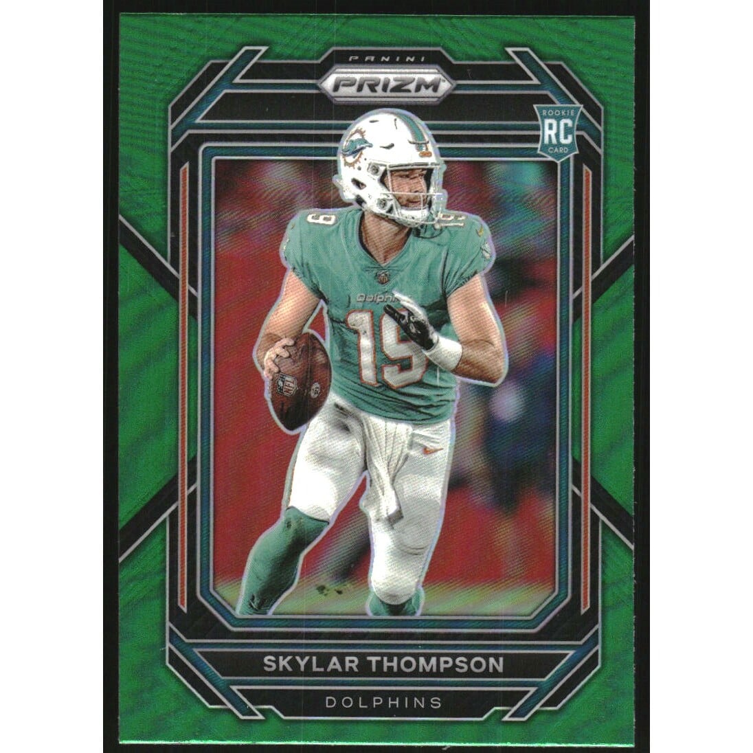 2022 Panini Prizm Prizms Green #354 Skylar Thompson. rookie card picture