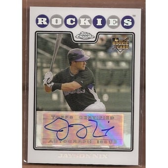 2008 Topps Chrome Refractors #236 Jayson Nix AU
