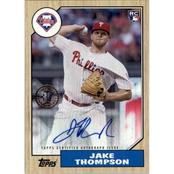2017 Topps '87 Topps Autographs #1987AJT Jake Thompson S2