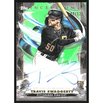 2023 Topps Inception Rookie and Emerging Stars Autographs Green #BRESTS Travis Swaggerty