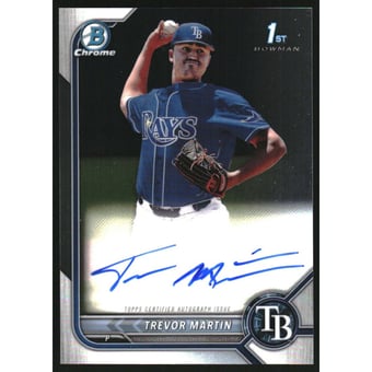 2022 Bowman Chrome Draft Autographs #CDATM Trevor Martin