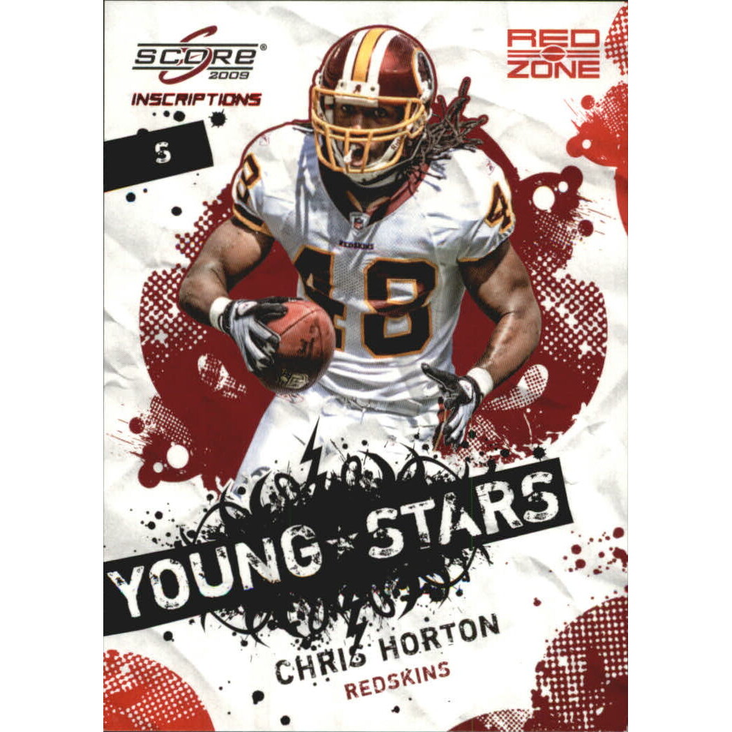 2009 Score Inscriptions Young Stars Red Zone #4 Chris Horton