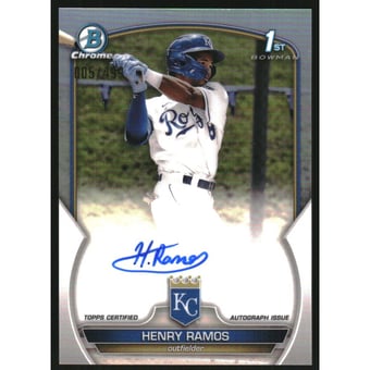 2023 Bowman Chrome Prospect Autographs Refractors #CPAHR Henry Ramos