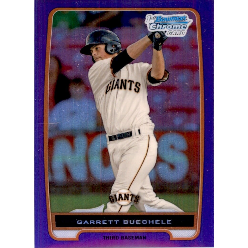 2012 Bowman Chrome Prospects Purple Refractors #BCP183 Garrett Buechele