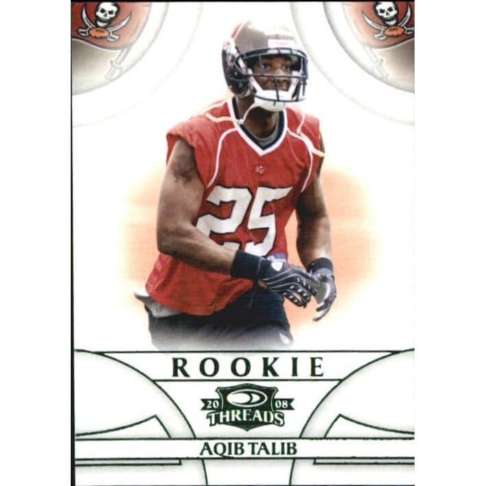 2008 Donruss Threads Retail Green #157 Aqib Talib. rookie card picture
