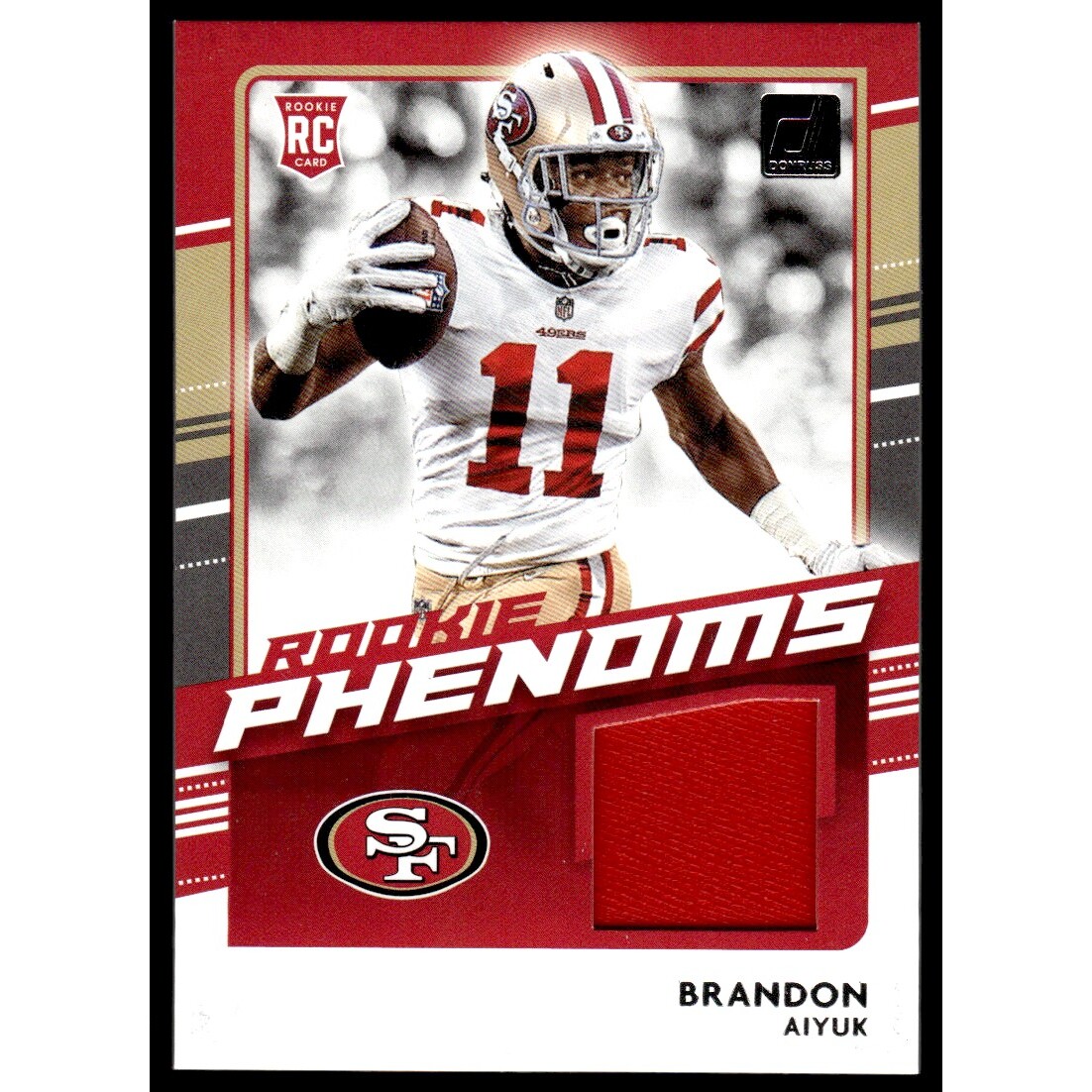 2020 Donruss Rookie Phenom Jerseys #19 Brandon Aiyuk