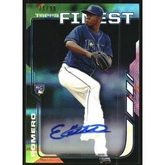2014 Finest Rookie Autographs Black Refractors #RAER Enny Romero
