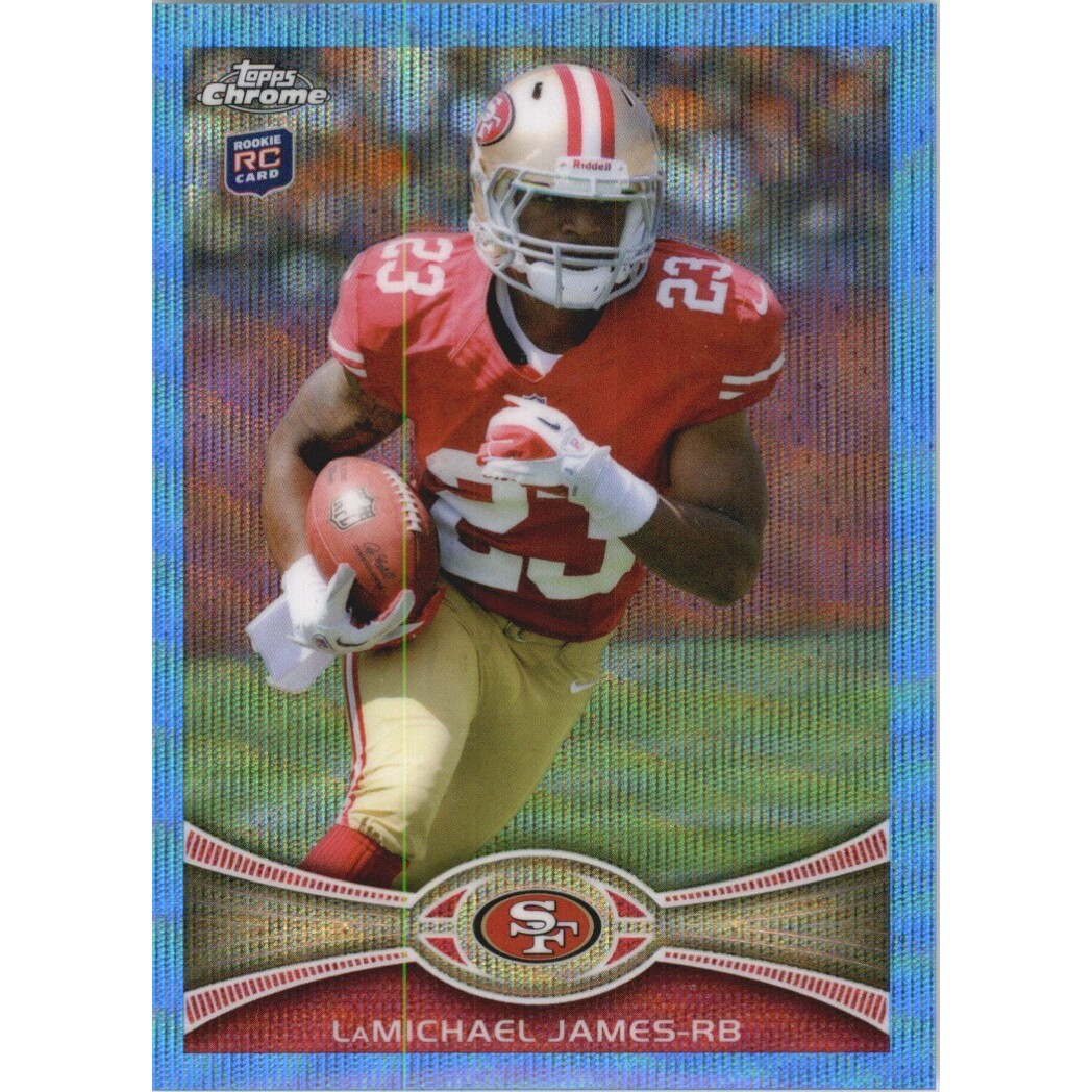 2012 Topps Chrome Blue Wave Refractors #BW191 LaMichael James