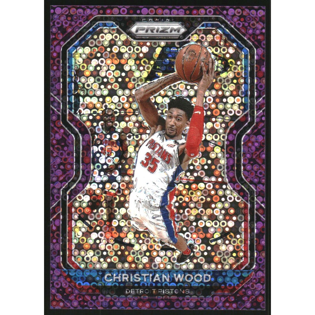 2020-21 Panini Prizm Prizms Fast Break Purple #217 Christian Wood