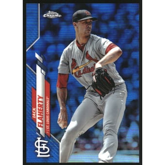 2020 Topps Chrome Blue Refractors #135 Jack Flaherty