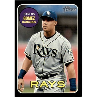 2018 Topps Heritage Black Border #671 Carlos Gomez
