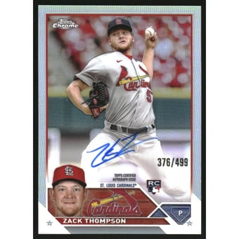 2023 Topps Chrome Update Rookie Autographs Refractors #RAZT Zack Thompson