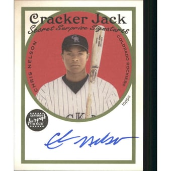 2005 Topps Cracker Jack Secret Surprise Mini Autographs #CN Chris Nelson F