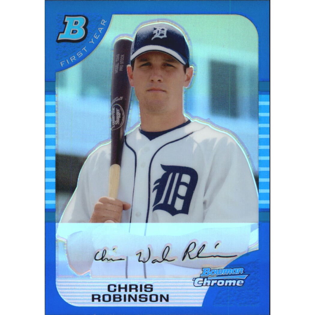 2005 Bowman Chrome Draft Blue Refractors #BDP78 Chris Robinson FY