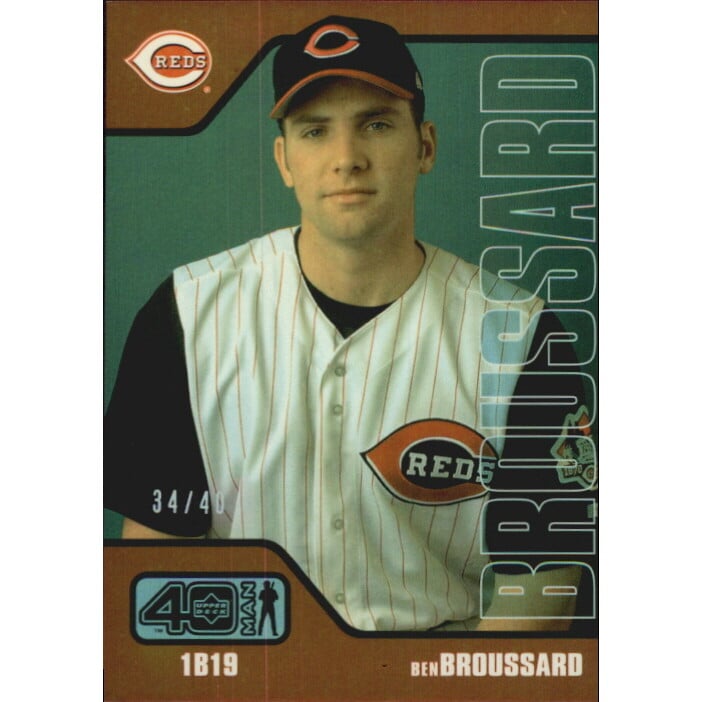 2002 Upper Deck 40-Man Electric Rainbow #980 Ben Broussard. rookie card picture