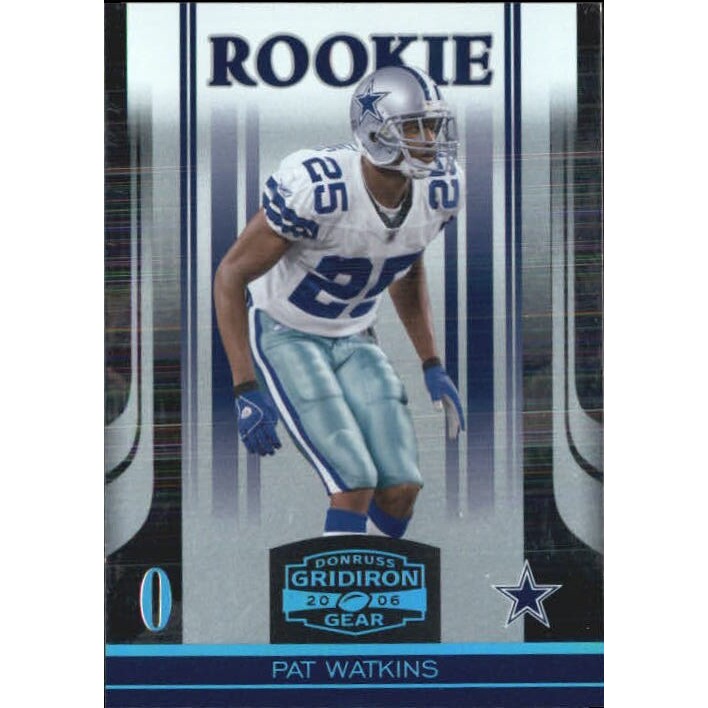 2006 Donruss Gridiron Gear Platinum Holofoil O's #183 Pat Watkins