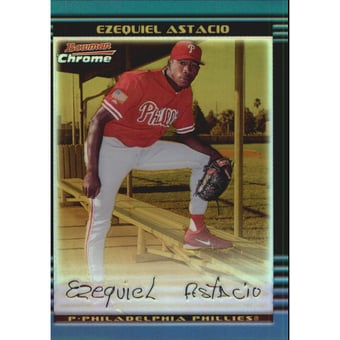 2002 Bowman Chrome Gold Refractors #286 Ezequiel Astacio