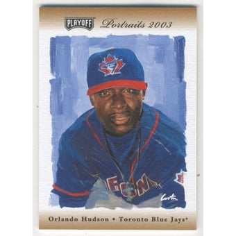 2003 Playoff Portraits Materials Bronze #117 Orlando Hudson Bat/50