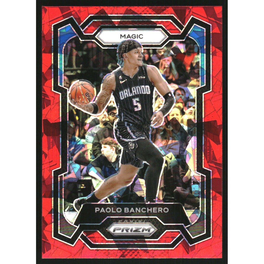 2023-24 Panini Prizm Prizms Red Ice #100 Paolo Banchero