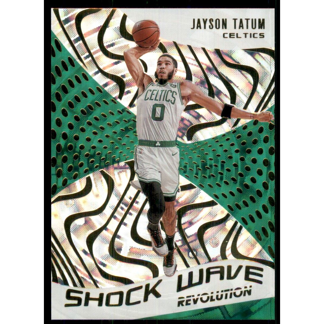 2020-21 Panini Revolution Shock Wave Fractal #3 Jayson Tatum. rookie card picture