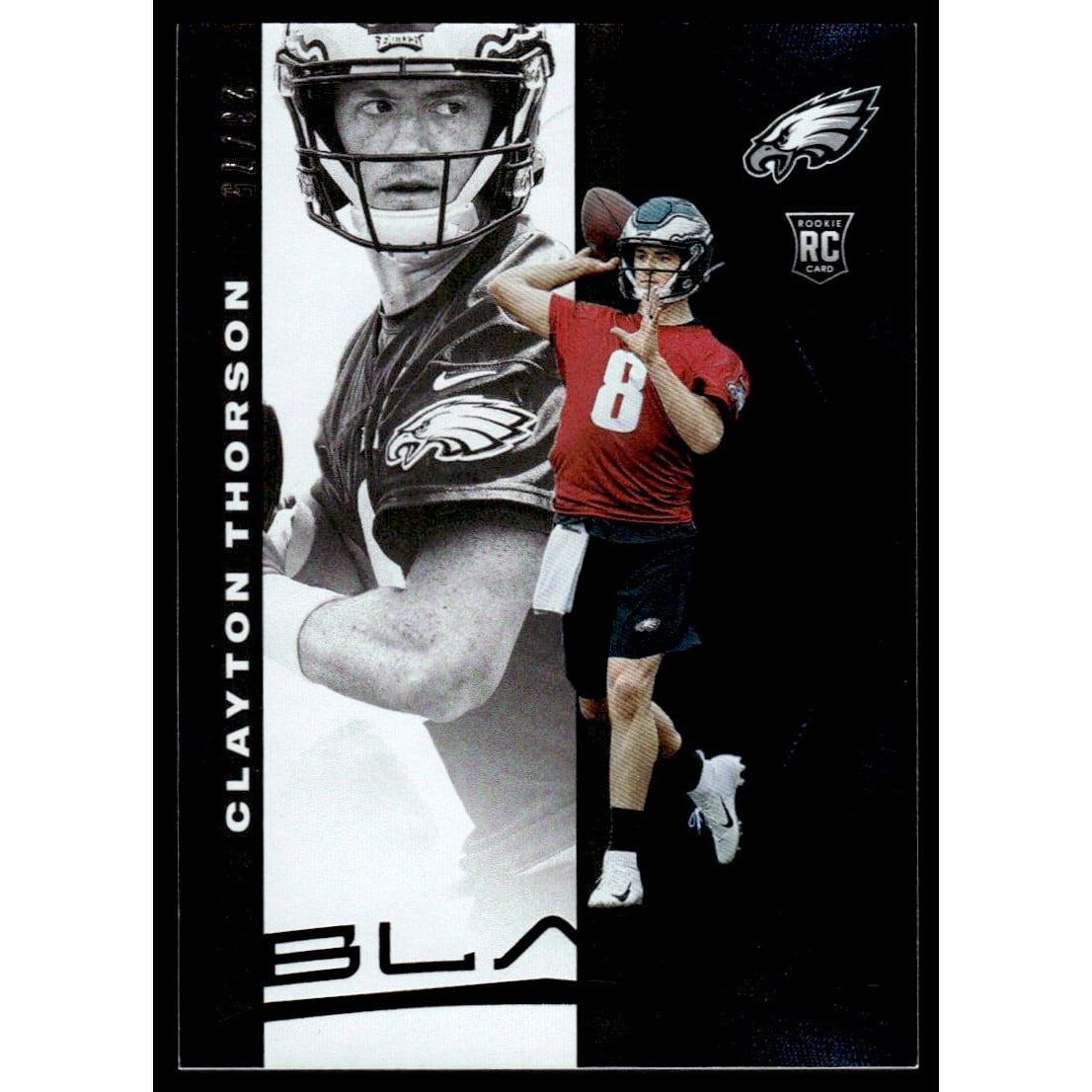 2019 Panini Black #69 Clayton Thorson RC. rookie card picture