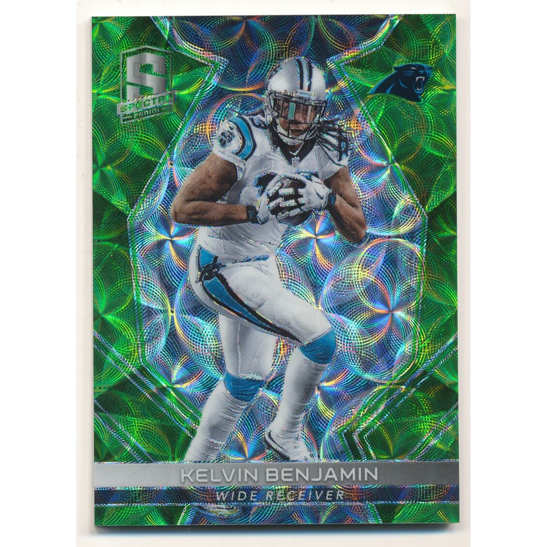 2017 Panini Spectra Neon Green #52 Kelvin Benjamin