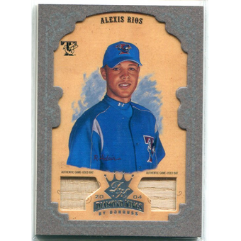 2004 Diamond Kings DK Materials Framed Silver #51 Alexis Rios Bat-Bat/50