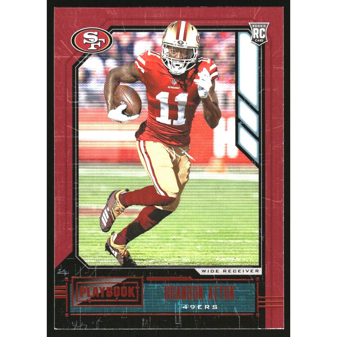 2020 Panini Playbook Orange #119 Brandon Aiyuk