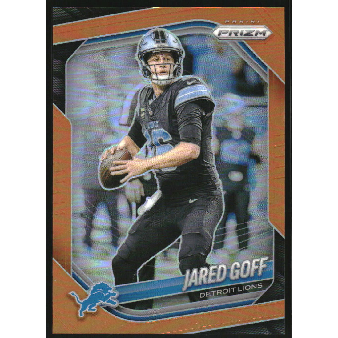 2025 Panini Prizm Prizms Orange #10 Jared Goff 2025 Panini Prizm Prizms Orange #10 Jared Goff
